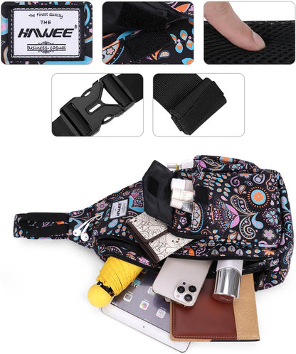 Backpack Sling for Women Anti-Water Crossbody Bag Inclined Adjustable Pack | Casual - Colors B