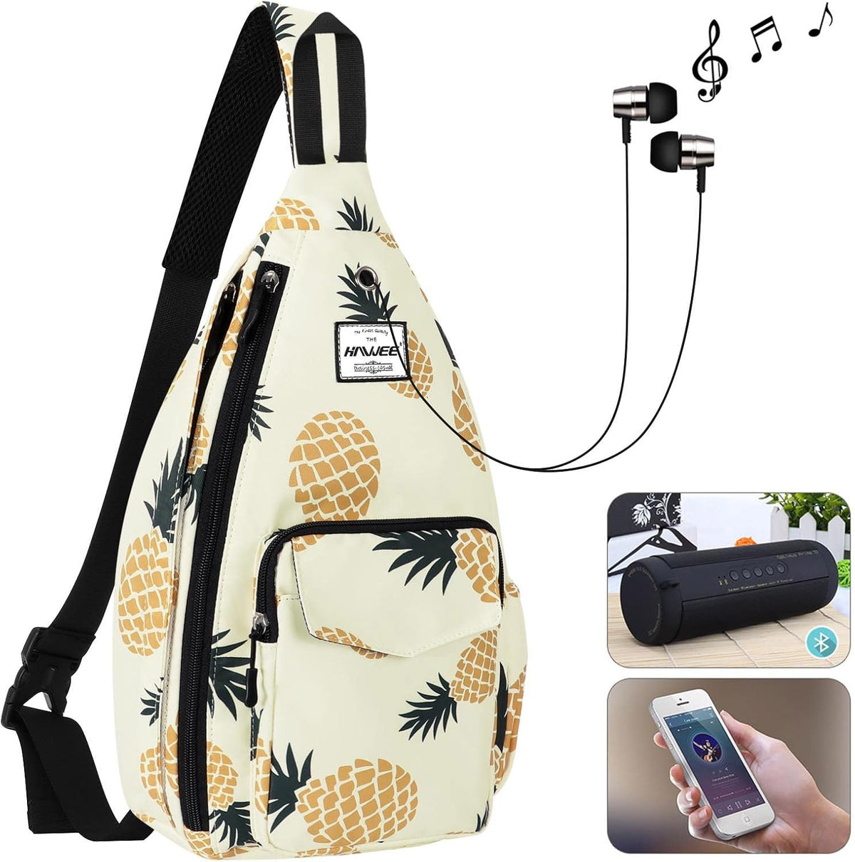 Backpack Sling for Women Anti-Water Crossbody Bag Inclined Adjustable Pack | Casual - Colors B