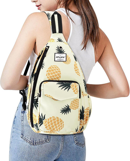 Backpack Sling for Women Anti-Water Crossbody Bag Inclined Adjustable Pack | Casual - Colors B