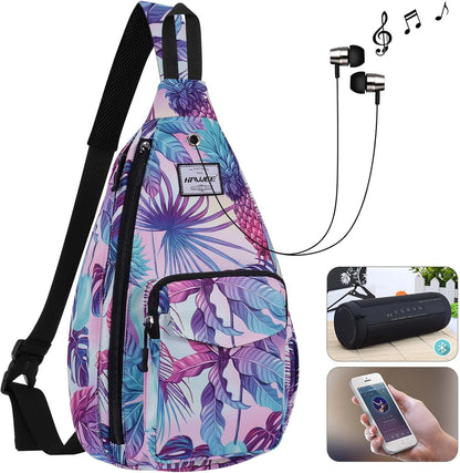 Backpack Sling for Women Anti-Water Crossbody Bag Inclined Adjustable Pack | Casual - Colors B
