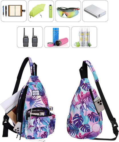 Backpack Sling for Women Anti-Water Crossbody Bag Inclined Adjustable Pack | Casual - Colors B