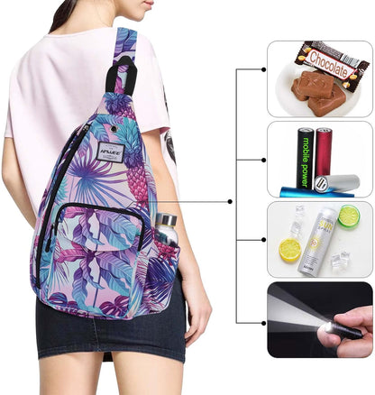 Backpack Sling for Women Anti-Water Crossbody Bag Inclined Adjustable Pack | Casual - Colors B