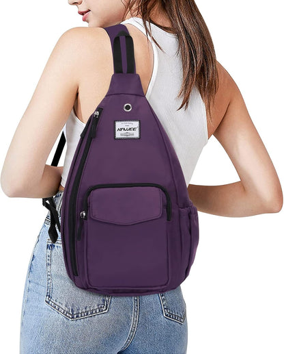 Backpack Sling for Women Anti-Water Crossbody Bag Inclined Adjustable Pack | Casual - Colors B
