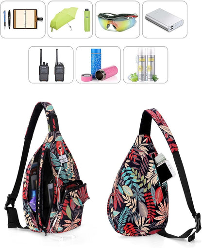 Backpack Sling for Women Anti-Water Crossbody Bag Inclined Adjustable Pack | Casual - Colors B