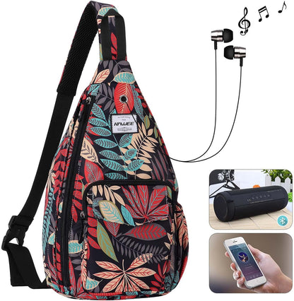 Backpack Sling for Women Anti-Water Crossbody Bag Inclined Adjustable Pack | Casual - Colors B