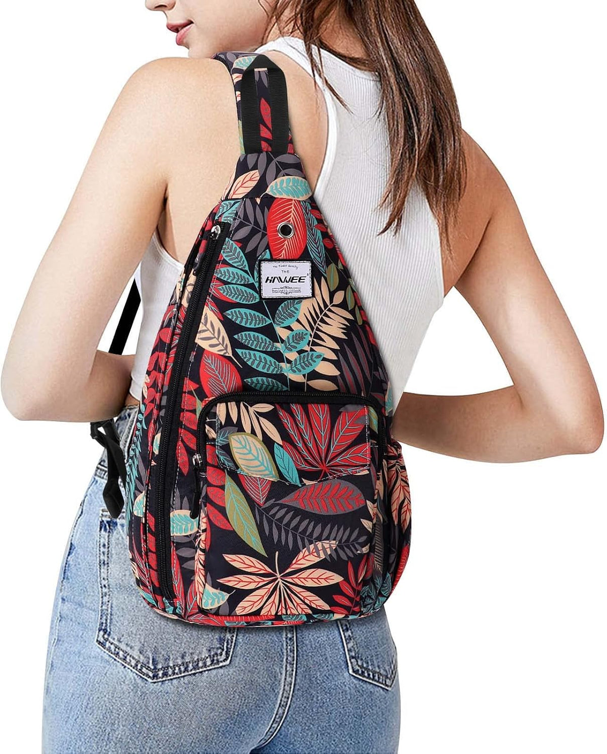 Backpack Sling for Women Anti-Water Crossbody Bag Inclined Adjustable Pack | Casual - Colors B