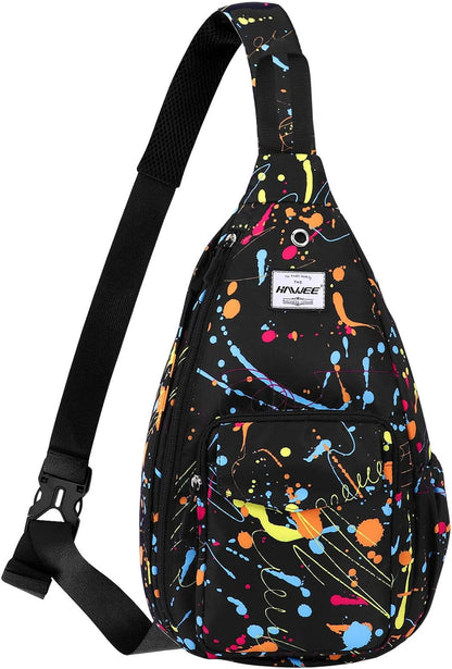 Backpack Sling for Women Anti-Water Crossbody Bag Inclined Adjustable Pack | Casual - Colors B