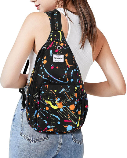 Backpack Sling for Women Anti-Water Crossbody Bag Inclined Adjustable Pack | Casual - Colors B