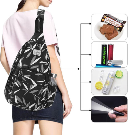Backpack Sling for Women Anti-Water Crossbody Bag Inclined Adjustable Pack | Casual - Colors B
