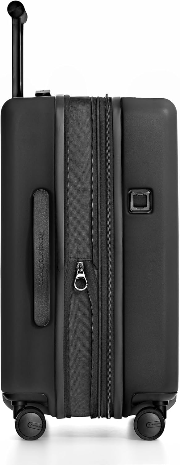 Markham Hardside Expandable Luggage with Double Spinner Wheels, Carry-On 21-Inch Suitcase, TSA Lock, 21-Inch, Green