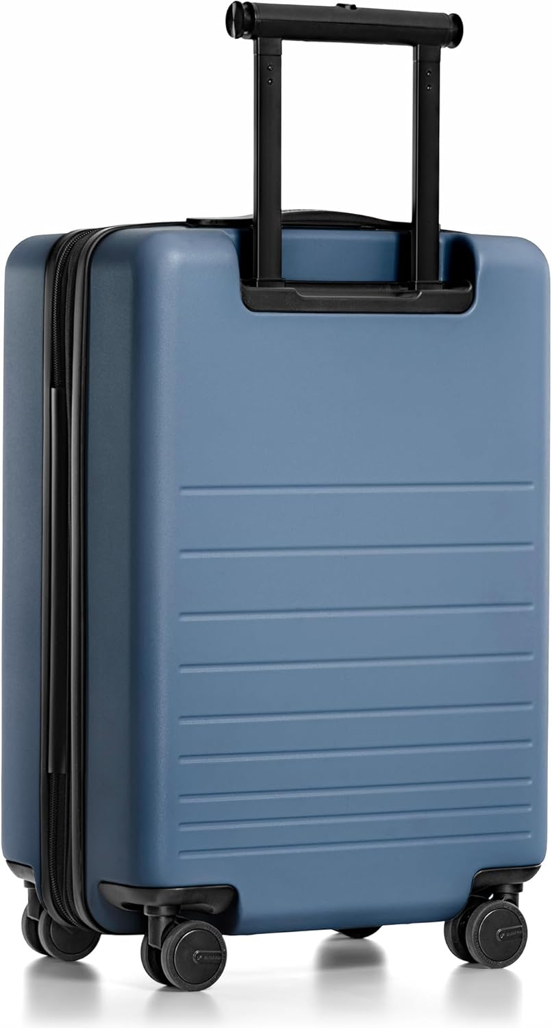 Markham Hardside Expandable Luggage with Double Spinner Wheels, Carry-On 21-Inch Suitcase, TSA Lock, 21-Inch, Green