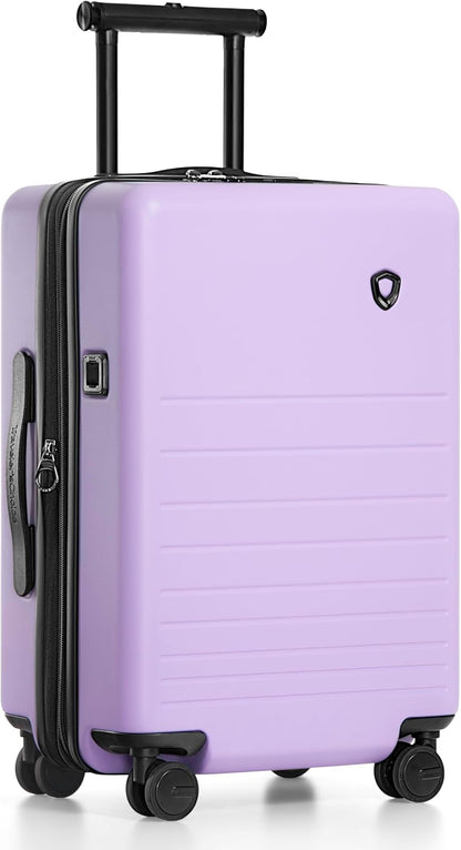 Markham Hardside Expandable Luggage with Double Spinner Wheels, Carry-On 21-Inch Suitcase, TSA Lock, 21-Inch, Green