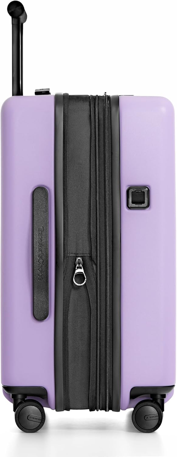 Markham Hardside Expandable Luggage with Double Spinner Wheels, Carry-On 21-Inch Suitcase, TSA Lock, 21-Inch, Green