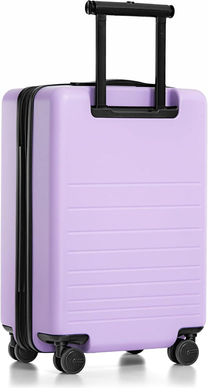 Markham Hardside Expandable Luggage with Double Spinner Wheels, Carry-On 21-Inch Suitcase, TSA Lock, 21-Inch, Green