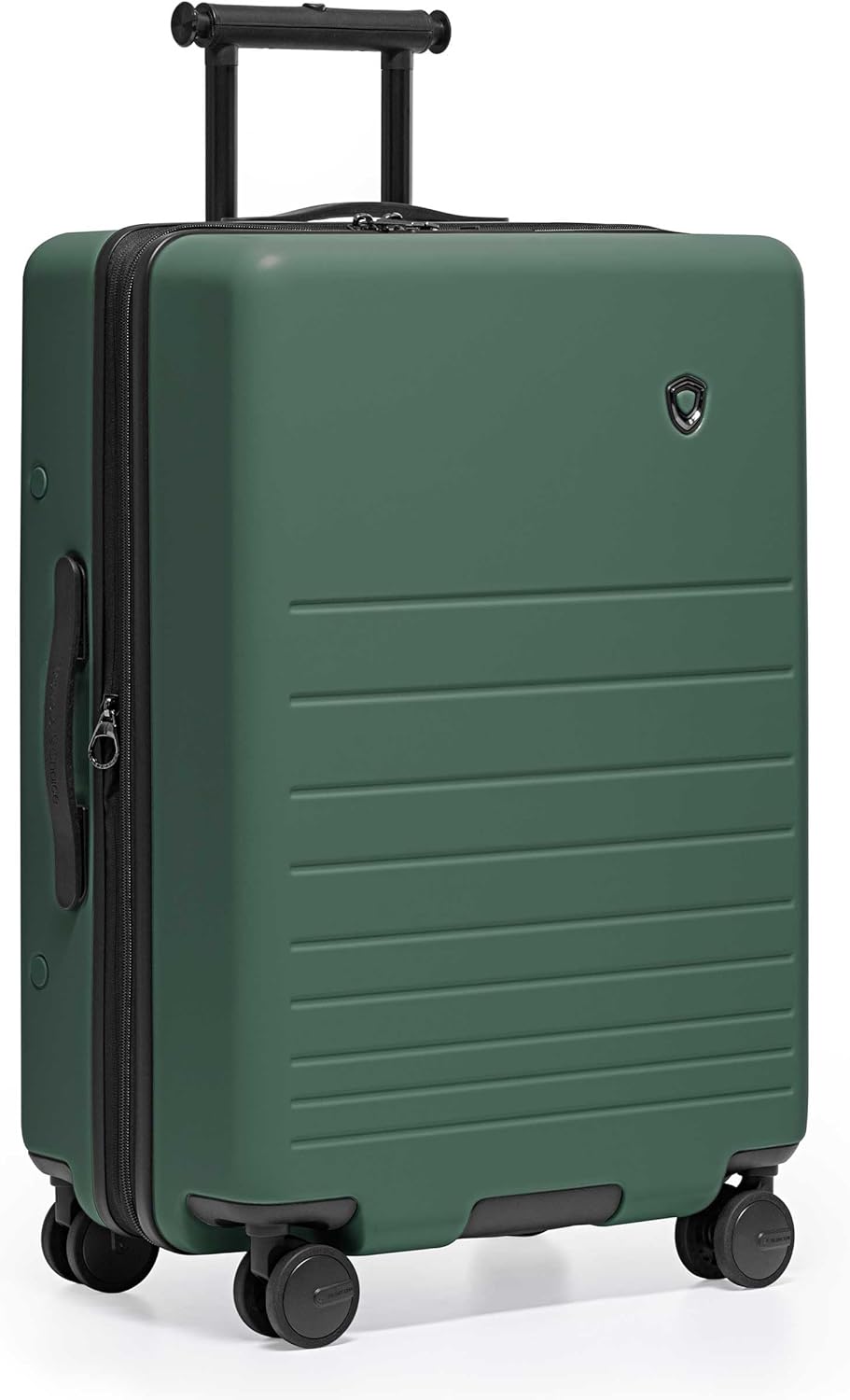 Markham Hardside Expandable Luggage with Double Spinner Wheels, Carry-On 21-Inch Suitcase, TSA Lock, 21-Inch, Green