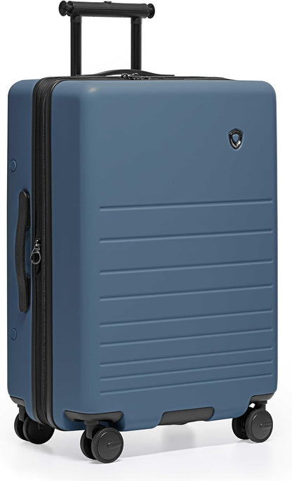 Markham Hardside Expandable Luggage with Double Spinner Wheels, Carry-On 21-Inch Suitcase, TSA Lock, 21-Inch, Green
