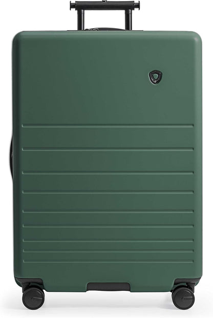 Markham Hardside Expandable Luggage with Double Spinner Wheels, Carry-On 21-Inch Suitcase, TSA Lock, 21-Inch, Green