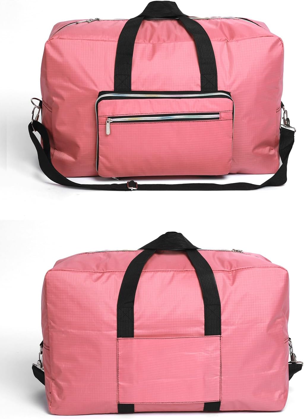 Large Foldable Travel Duffel Bag, Sports Tote Gym Bag For Women with Trolley Sleeve Weekender Overnight Carry On Checked Luggage Bag Hospital Bag Tote Shoulder Handbag Bag