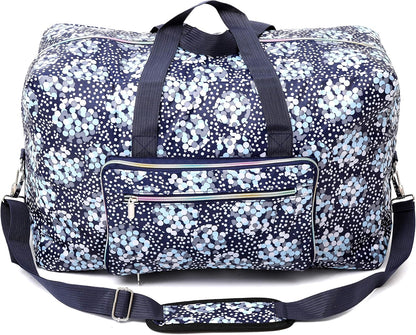 Large Foldable Travel Duffel Bag, Sports Tote Gym Bag For Women with Trolley Sleeve Weekender Overnight Carry On Checked Luggage Bag Hospital Bag Tote Shoulder Handbag Bag