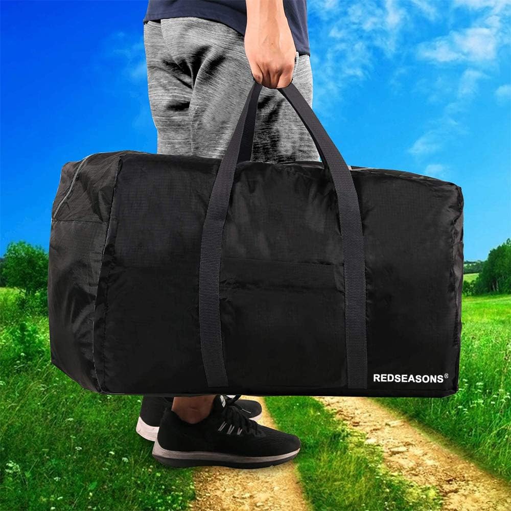 Extra Large Duffle Bag Lightweight, 96L Travel Duffle Bag Foldable for Men Women, Black