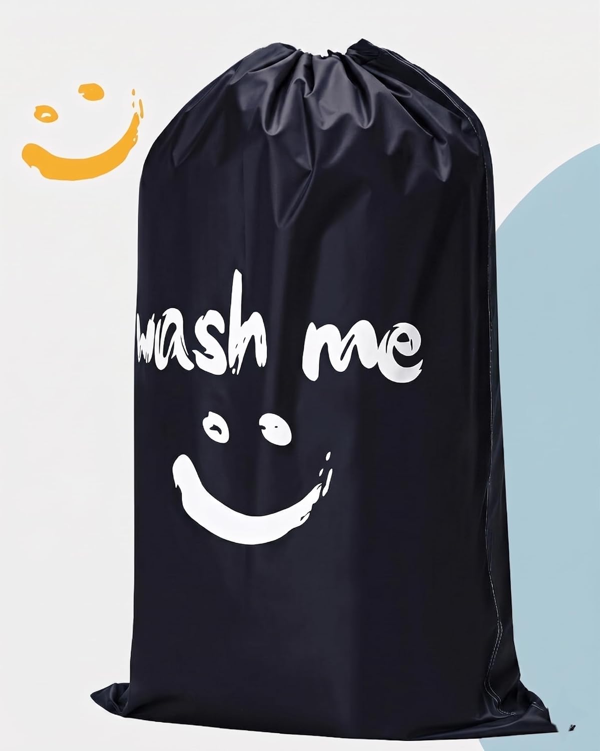 2 Pack XL Laundry Bags 28" x 40", Extra Large Dirty Clothes Organizer Holds 3-4 Loads, Machine Washable Drawstring Laundry Bag for Dorm, Camp, Laundromat, Family, Travel, Gray & Sky Blue