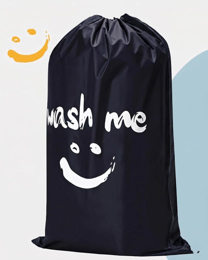 2 Pack XL Laundry Bags 28" x 40", Extra Large Dirty Clothes Organizer Holds 3-4 Loads, Machine Washable Drawstring Laundry Bag for Dorm, Camp, Laundromat, Family, Travel, Gray & Sky Blue