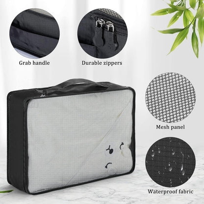 12 Pcs Large Packing Cubes Luggage Organizers for Suitcase Mesh Travel Organizer Bags Travel Packing Organizers for Traveling Camping Hiking