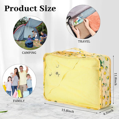 12 Pcs Large Packing Cubes Luggage Organizers for Suitcase Mesh Travel Organizer Bags Travel Packing Organizers for Traveling Camping Hiking