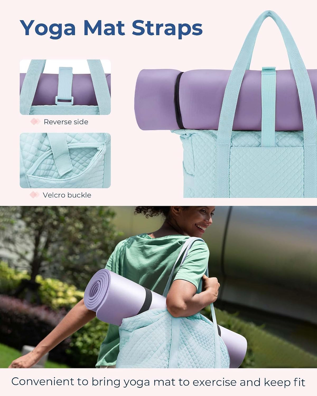 Crush Tote Bag for Women, 20L Puffer Work Tote with Zipper, Travel Essentials Quilted Nurse Hospital Bag