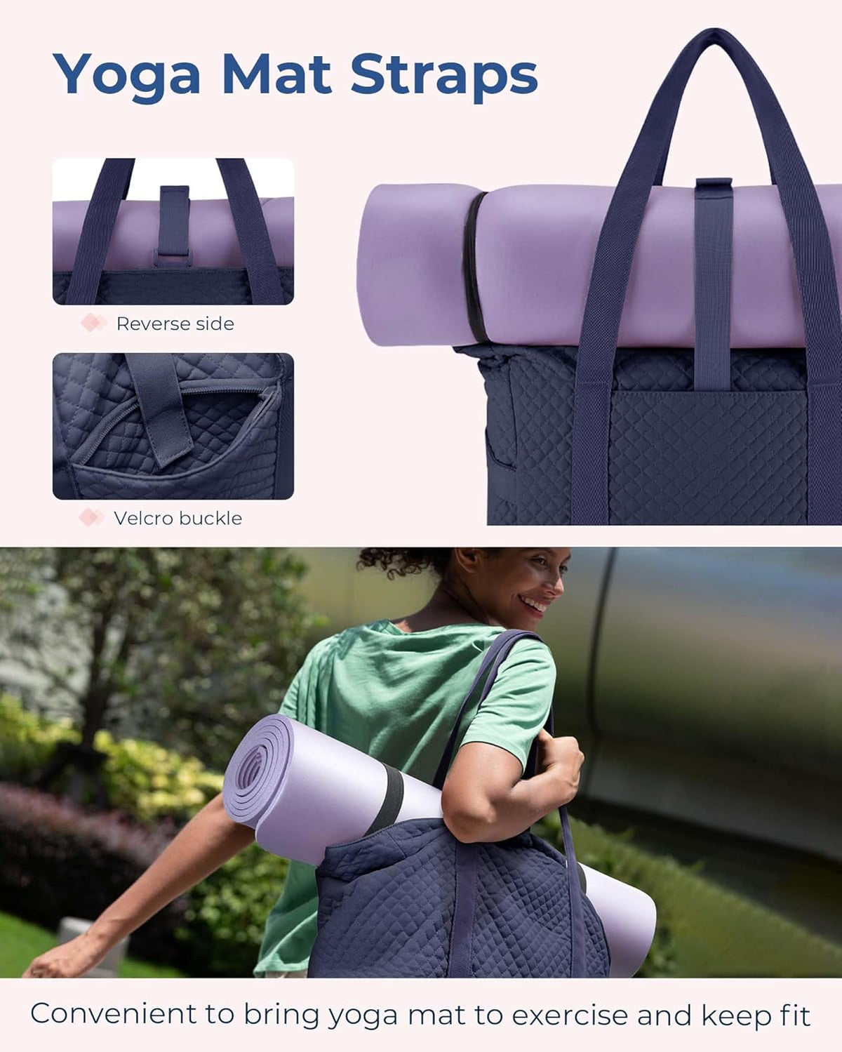Crush Tote Bag for Women, 20L Puffer Work Tote with Zipper, Travel Essentials Quilted Nurse Hospital Bag