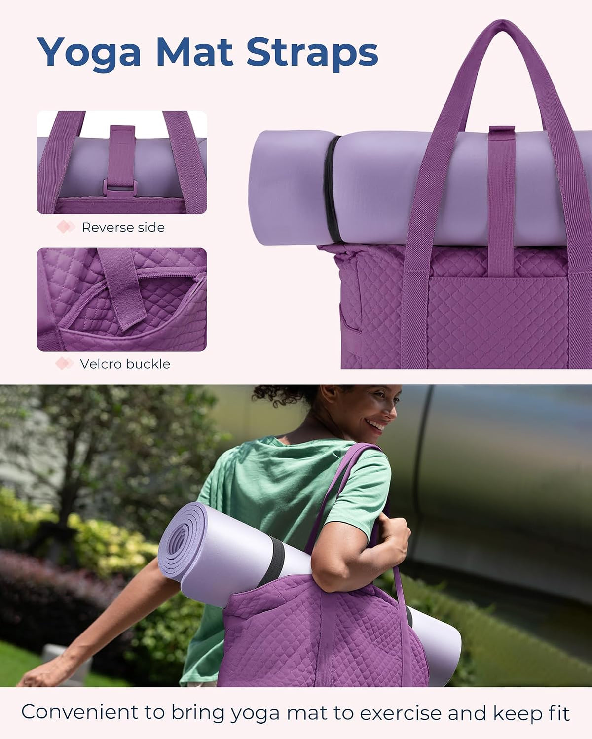 Crush Tote Bag for Women, 20L Puffer Work Tote with Zipper, Travel Essentials Quilted Nurse Hospital Bag