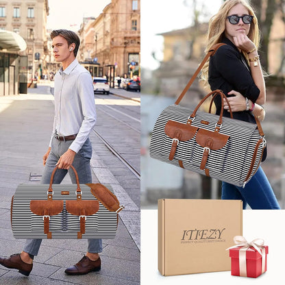Garment Duffel Bag for Travel - Convertible Carry on Garment Duffel Travel Bag for Women Men Large Weekender Bag with Shoes Pouch 2 in 1 Hanging Suit Travel Duffel Bag 3pcs Set