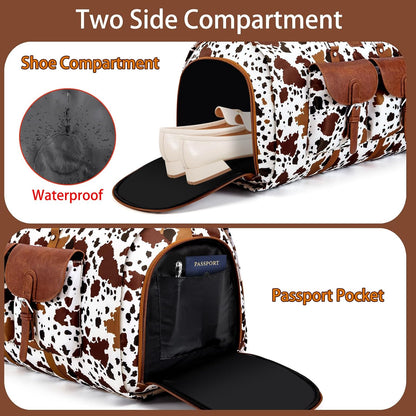 Garment Duffel Bag for Travel - Convertible Carry on Garment Duffel Travel Bag for Women Men Large Weekender Bag with Shoes Pouch 2 in 1 Hanging Suit Travel Duffel Bag 3pcs Set