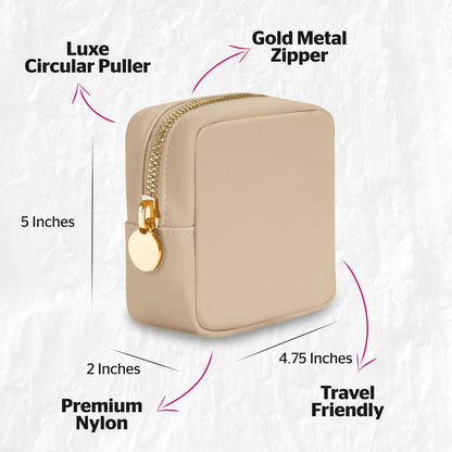 Large Clear Makeup Bag TSA-Approved Travel Cosmetic Pouch Spacious Transparent Toiletry Bag for Women and Girls Waterproof Clear Organizer Case Light Blue