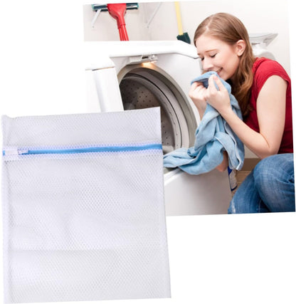 3pcs Polyester Washing Bag for Underwear and Lingerie Fine Mesh Wash Protect Bag for Washing Machine Use Random Zipper Color