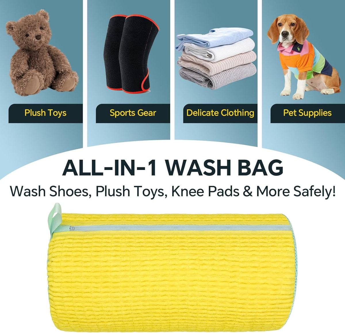 Shoe Washing Machine Bag: 2 Pack Reusable Shoes Cleaning Bags, Heavy Duty Shoe Laundry Bag for Washer & Dryer, 360° Deep Clean for Sneakers Tennis Shoes