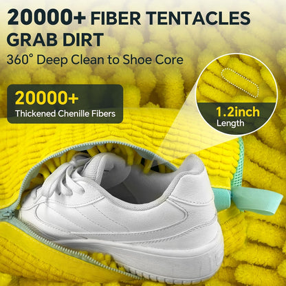 Shoe Washing Machine Bag: 2 Pack Reusable Shoes Cleaning Bags, Heavy Duty Shoe Laundry Bag for Washer & Dryer, 360° Deep Clean for Sneakers Tennis Shoes