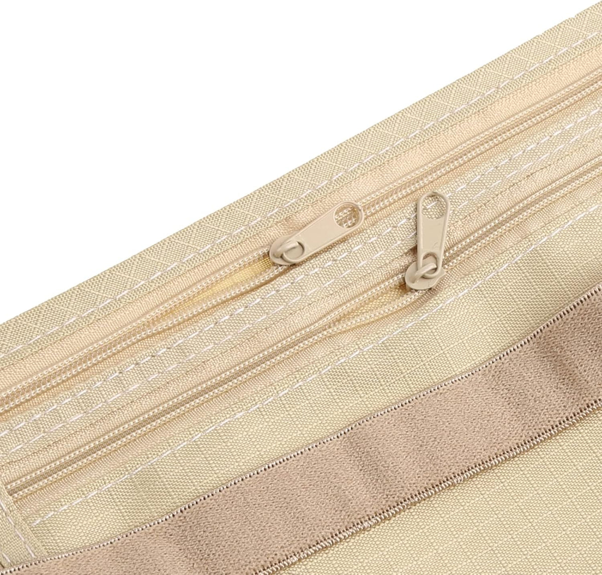 Upgraded Money Belt for Travelling Security Money Pouch for Cash Cards Keys & Passport Quality ronMade Khaki, approx 13x26cm/5x10in