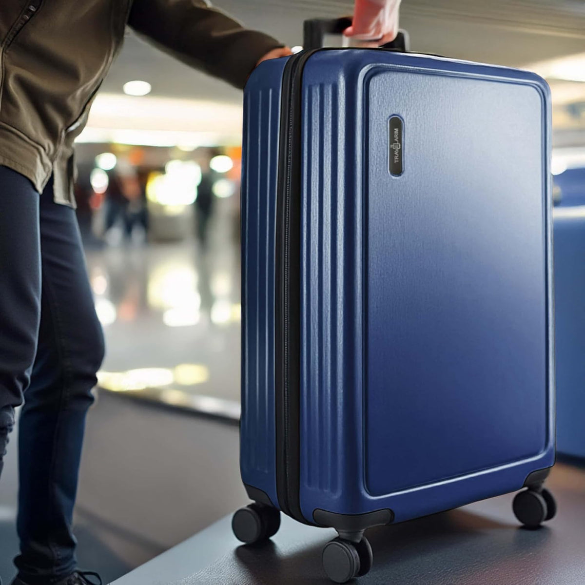 20 Inch Carry On Luggage 22x14x9 Airline Approved, Carry On Suitcase with Wheels, Hard-shell Carry-on Luggage, Durable Luggage Carry-On, Green Small Suitcase with Cosmetic Case
