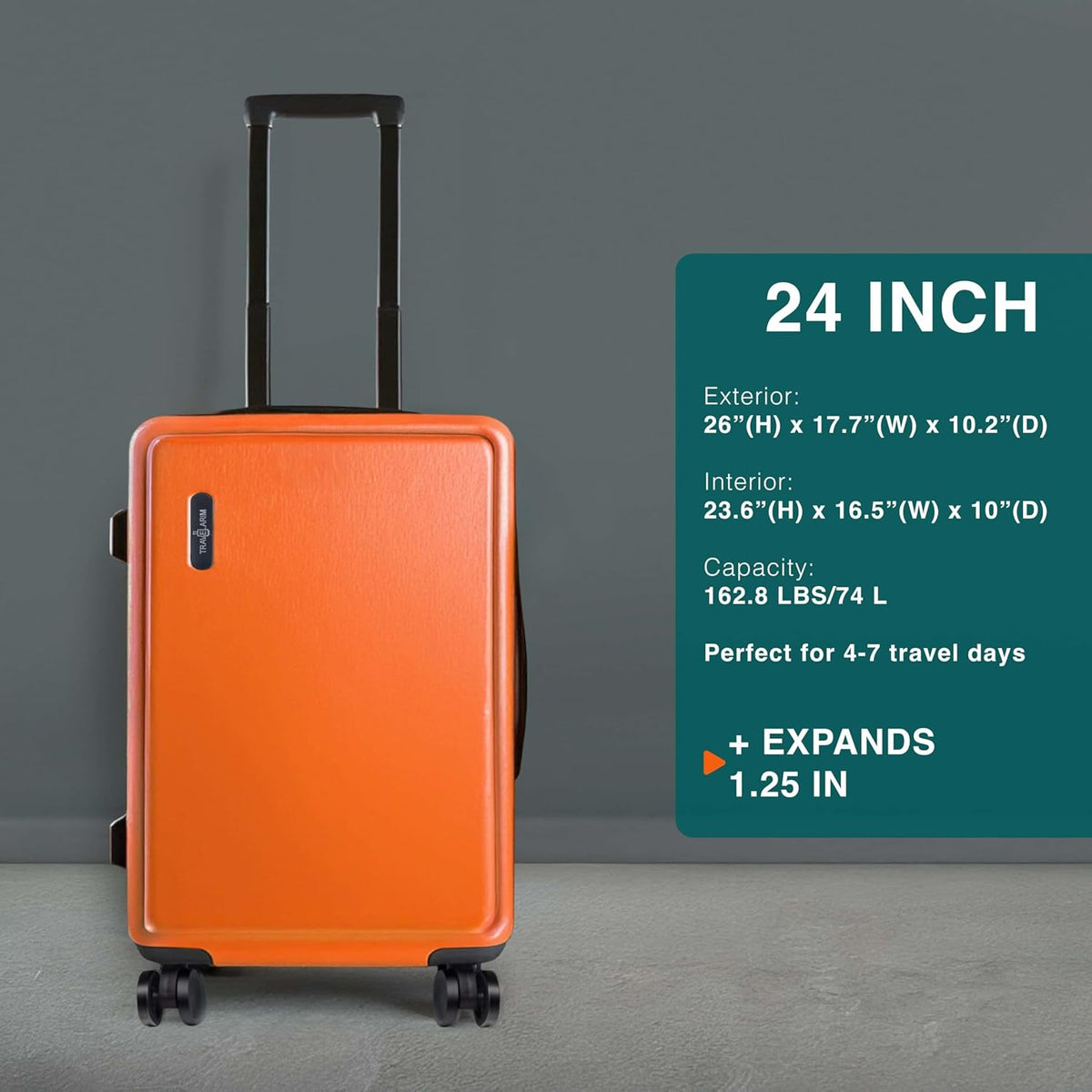 20 Inch Carry On Luggage 22x14x9 Airline Approved, Carry On Suitcase with Wheels, Hard-shell Carry-on Luggage, Durable Luggage Carry-On, Green Small Suitcase with Cosmetic Case