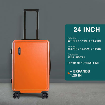 20 Inch Carry On Luggage 22x14x9 Airline Approved, Carry On Suitcase with Wheels, Hard-shell Carry-on Luggage, Durable Luggage Carry-On, Green Small Suitcase with Cosmetic Case