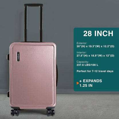 20 Inch Carry On Luggage 22x14x9 Airline Approved, Carry On Suitcase with Wheels, Hard-shell Carry-on Luggage, Durable Luggage Carry-On, Green Small Suitcase with Cosmetic Case