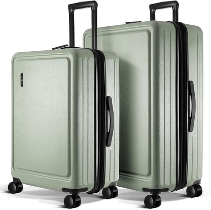 20 Inch Carry On Luggage 22x14x9 Airline Approved, Carry On Suitcase with Wheels, Hard-shell Carry-on Luggage, Durable Luggage Carry-On, Green Small Suitcase with Cosmetic Case