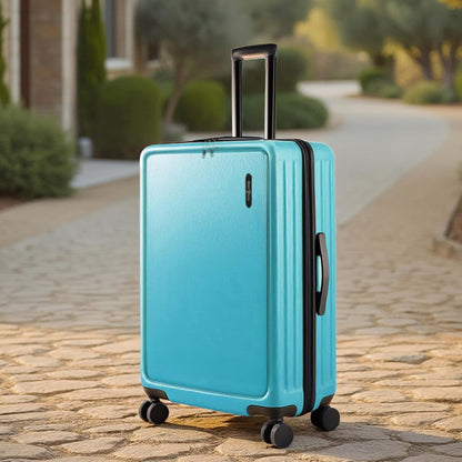 20 Inch Carry On Luggage 22x14x9 Airline Approved, Carry On Suitcase with Wheels, Hard-shell Carry-on Luggage, Durable Luggage Carry-On, Green Small Suitcase with Cosmetic Case