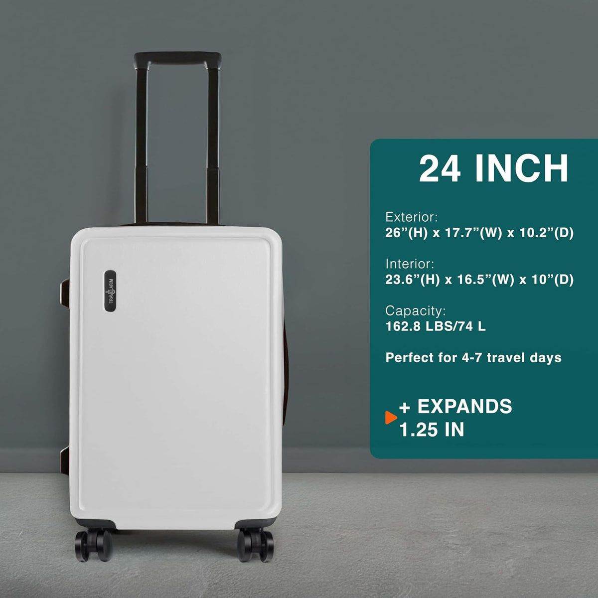 20 Inch Carry On Luggage 22x14x9 Airline Approved, Carry On Suitcase with Wheels, Hard-shell Carry-on Luggage, Durable Luggage Carry-On, Green Small Suitcase with Cosmetic Case