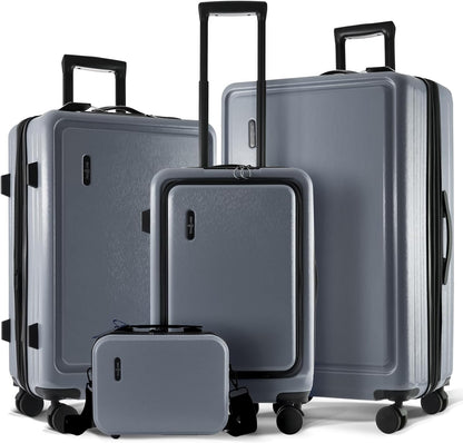 20 Inch Carry On Luggage 22x14x9 Airline Approved, Carry On Suitcase with Wheels, Hard-shell Carry-on Luggage, Durable Luggage Carry-On, Green Small Suitcase with Cosmetic Case