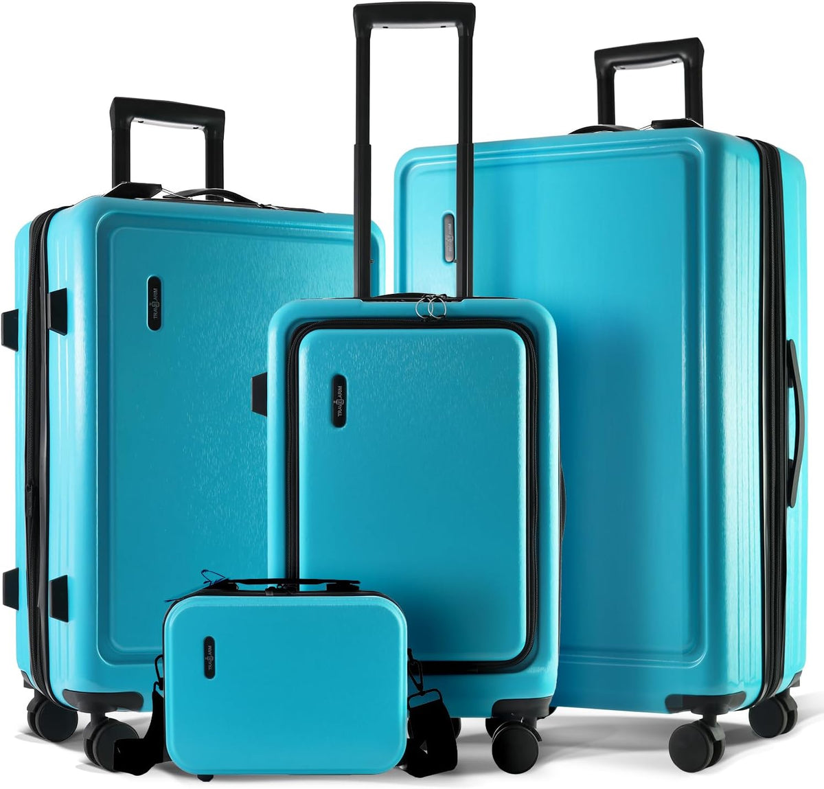20 Inch Carry On Luggage 22x14x9 Airline Approved, Carry On Suitcase with Wheels, Hard-shell Carry-on Luggage, Durable Luggage Carry-On, Green Small Suitcase with Cosmetic Case