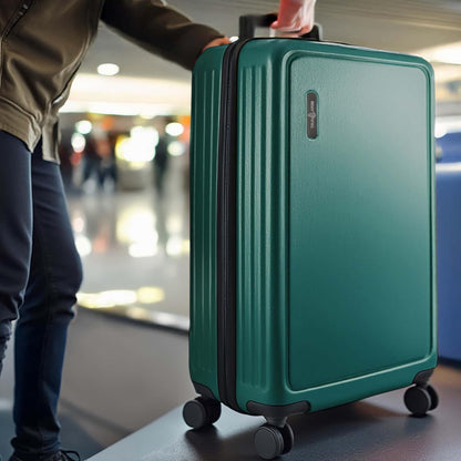 20 Inch Carry On Luggage 22x14x9 Airline Approved, Carry On Suitcase with Wheels, Hard-shell Carry-on Luggage, Durable Luggage Carry-On, Green Small Suitcase with Cosmetic Case