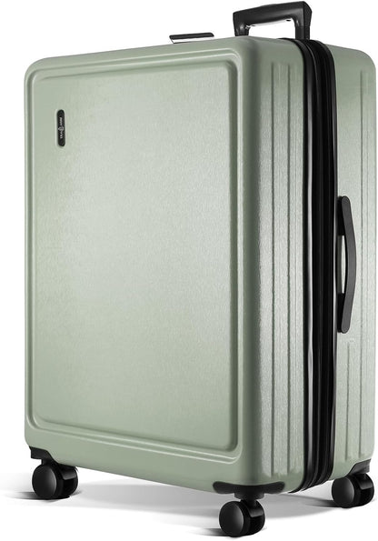 20 Inch Carry On Luggage 22x14x9 Airline Approved, Carry On Suitcase with Wheels, Hard-shell Carry-on Luggage, Durable Luggage Carry-On, Green Small Suitcase with Cosmetic Case