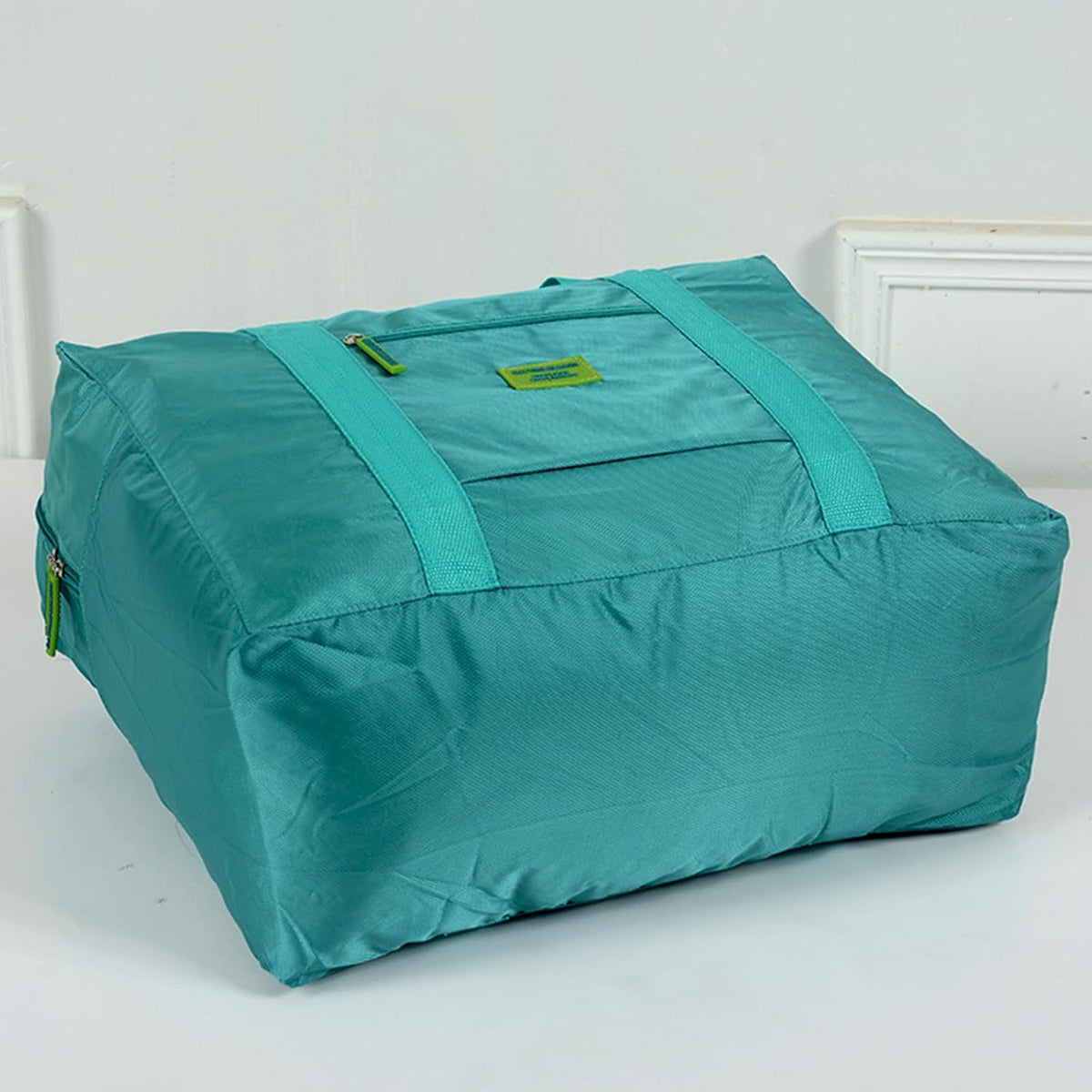 Travel Bag Foldable Luggage Bag for Spirit Airlines Tote Carry on Duffle Bag Sports Gym Water Resistant Personal Item Bag Weekender Overnight Bag (Blue)